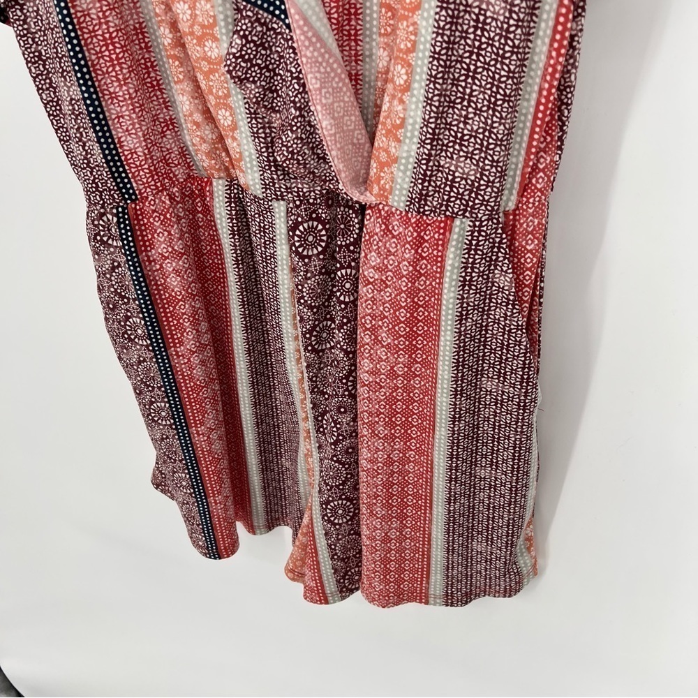 Bcbg Maxazria Ruffle Floral Patchwork Romper - image 3